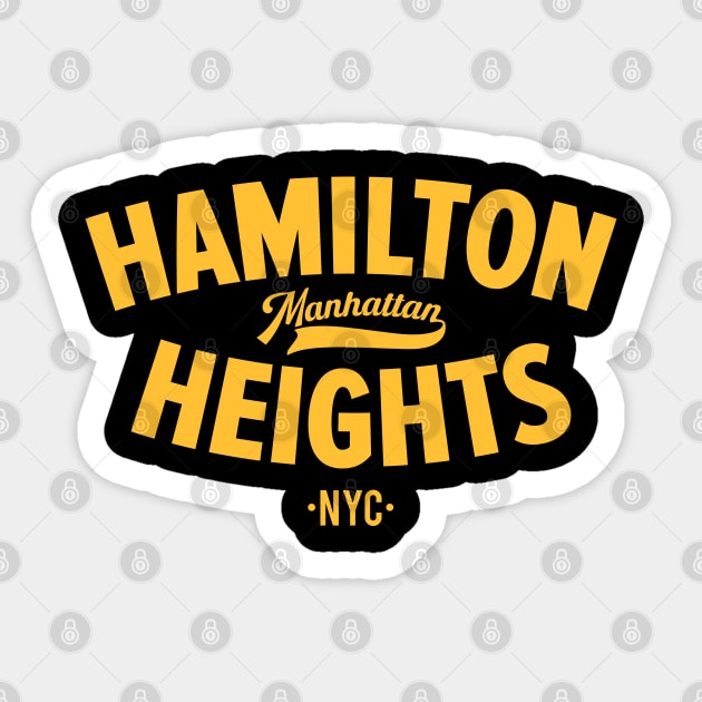 Hamilton Heights Chronicles: Urban Chic for NYC Explorers Sticker by Boogosh